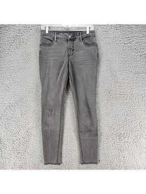 Old Navy Jeans Womens 4 Gray Stretch Denim Super Skinny